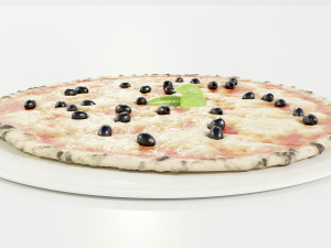 Pizza with Olives 3D मॉडल