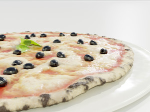 Pizza with Olives 3D मॉडल