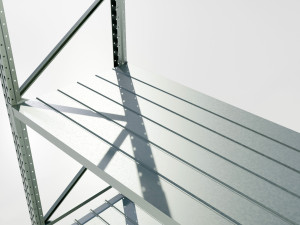 Industrial Metal Shelf Model 3D