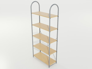 Wood-Metal Shelf Modèle 3D