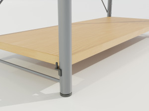 Wood-Metal Shelf Modèle 3D
