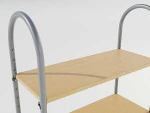 Wood-Metal Shelf Modèle 3D