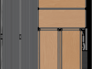 Wood-Metal Shelf Modèle 3D