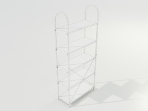 Wood-Metal Shelf Modèle 3D