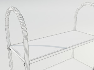 Wood-Metal Shelf Modèle 3D