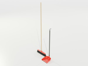 Broom and Dustpan 3Dモデル