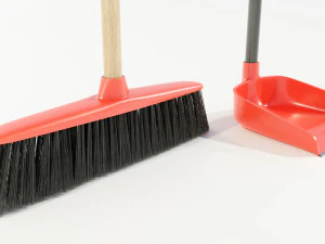 Broom and Dustpan 3D Model