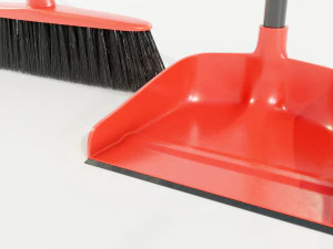 Broom and Dustpan 3D Model