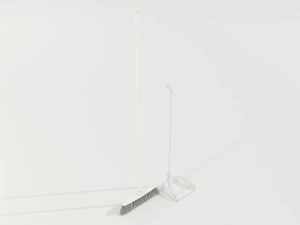 Broom and Dustpan 3D Model