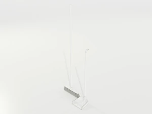 Broom and Dustpan 3D Model