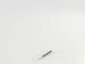 Broom and Dustpan 3D Model