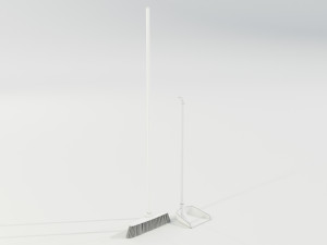 Broom and Dustpan 3Dモデル