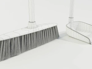 Broom and Dustpan 3D Model