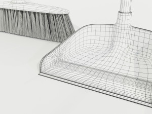 Broom and Dustpan 3Dモデル