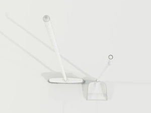 Broom and Dustpan 3D Model