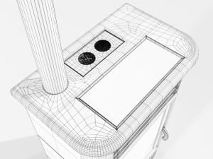 Pellet Stove 3D-Modell