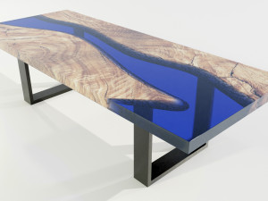 Epoxy Resin Table 3D Model