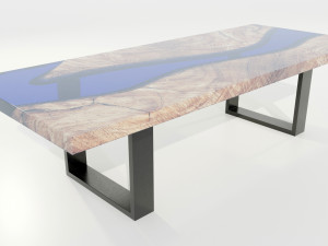 Epoxy Resin Table 3D Model