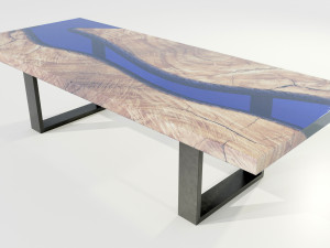 Epoxy Resin Table 3D Model
