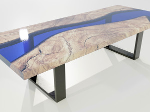 Epoxy Resin Table 3D Model