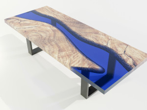 Epoxy Resin Table 3D Model