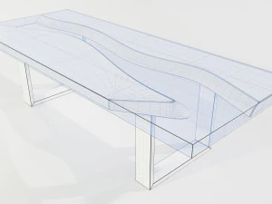 Epoxy Resin Table 3D Model