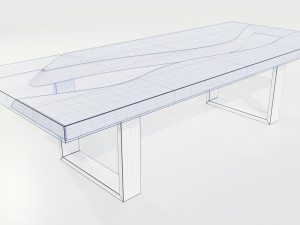 Epoxy Resin Table 3D Model