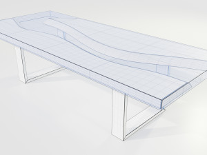 Epoxy Resin Table 3D Model