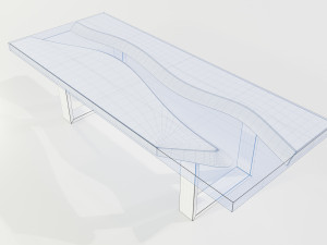 Epoxy Resin Table 3D Model
