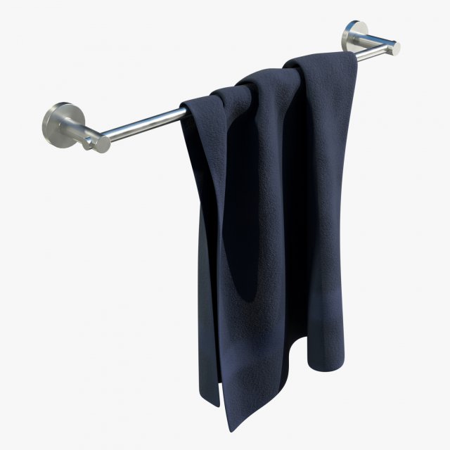 Towel 3D Модель .c4d .max .obj .3ds .fbx .stl .blend 