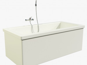 White Small Bath Towel Set - flat and crumpled shower beach towels 3D Model  in X-mas 3DExport