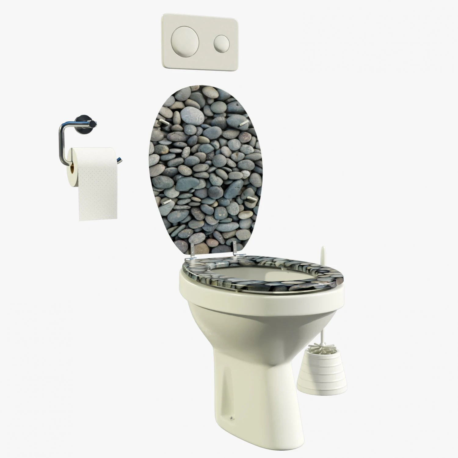 Toilet 3D Model .c4d .max .obj .3ds .fbx .stl .blend 