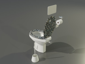 Toilet 3D 모델