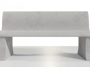 Concrete Bench 3D Model