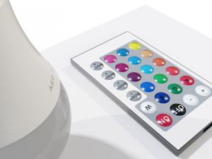 RGB Light bulb with Remote control 3D मॉडल
