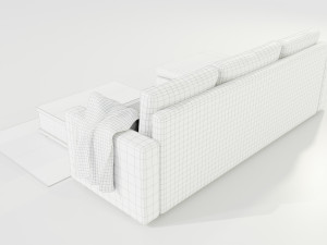 Couch and Coffee Table 3Dモデル