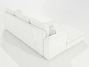 Couch and Coffee Table 3D Model