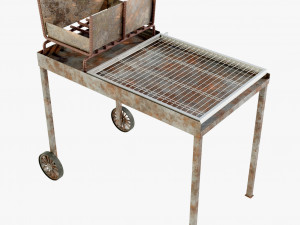 Wood-burning Barbecue Modelo 3D