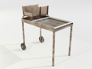 Wood-burning Barbecue 3D Model