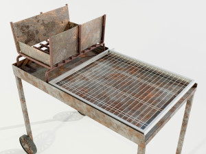 Wood-burning Barbecue 3D Model
