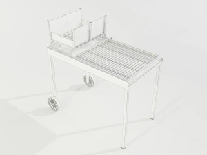 Wood-burning Barbecue 3D Model