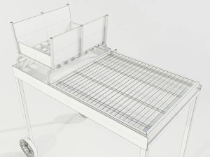 Wood-burning Barbecue 3D Model
