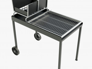 Wood-burning Barbecue 2 3D Model