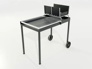 Wood-burning Barbecue 2 3D Model