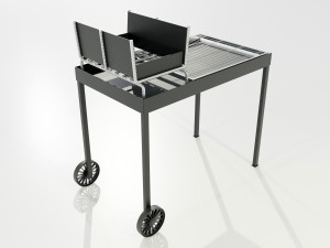 Wood-burning Barbecue 2 3D Model