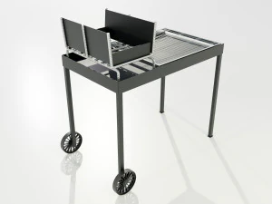 Wood-burning Barbecue 2 3D Model