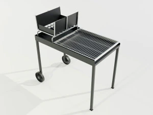 Wood-burning Barbecue 2 3D Model