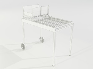 Wood-burning Barbecue 2 3D Model
