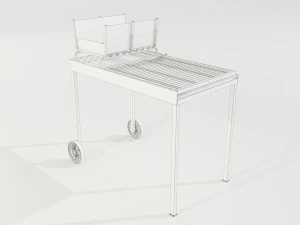 Wood-burning Barbecue 2 3D Model