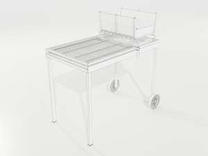 Wood-burning Barbecue 2 3D Model